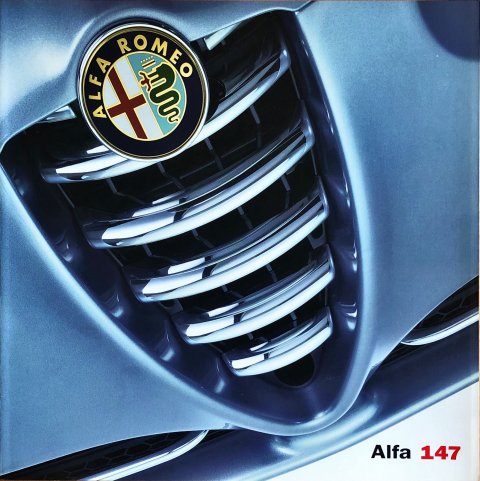 Alfa Romeo 147 nr. 04.9.5152.22, 2001-01 24,5 x 24,5, 48, NL year 2001 folder brochure