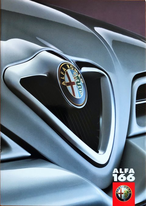 Alfa Romeo 166 nr. 02.9.2005.22, 1998-09 A4, 24, NL year 1998 folder brochure