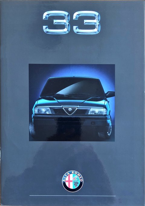 Alfa Romeo 33 nr. 901852, 1990 A4, 26, NL year 1990 folder brochure