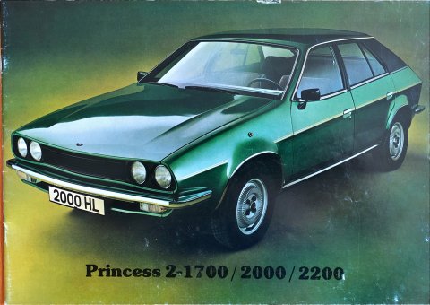 Austin / Morris Princess 2 - 1700, 2000, 2200 nr. LI136, jaren 70 A4, 16, NL year jaren 70 folder brochure