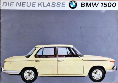 BMW 1500 (Die neue Klasse) nr. W 270 400 6.64, 1964 A4, 22, DE, € 25,=