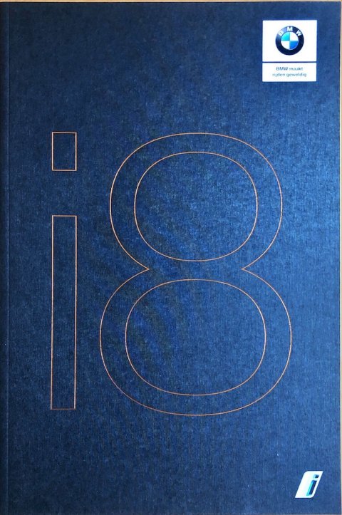 BMW i8 nr. 411 009 368 65, 2018 (2:18) 20,0 x 30,0, 46, NL year 2018 folder brochure