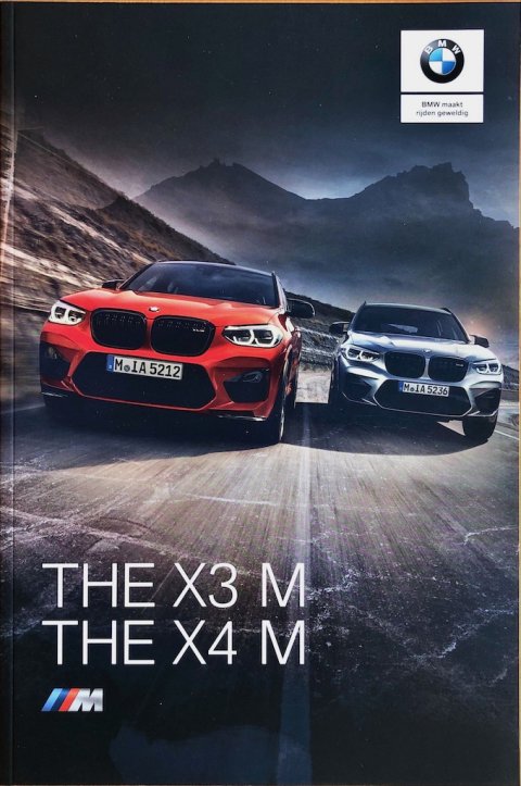 BMW X3 M   X4 M nr. 411 015 213 65, 2019 (2:19) 20,0 x 30,0, 28, NL year 2019 folder brochure