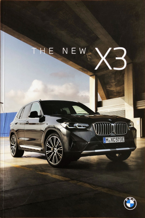 BMW X3 nr. 411 003 389 64, 2021 (1:21) 20,0 x 30,0, , BE NL year 2021 folder brochure