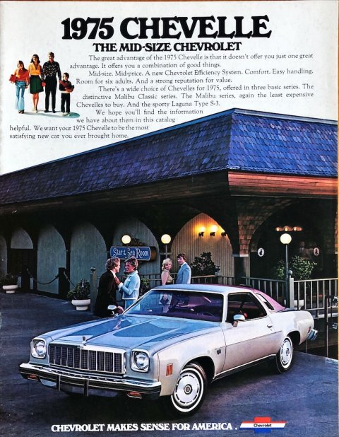 Chevrolet Chevelle nr. 3013, 1974-09 21,7 x 28,0, 16, EN year 1974 folder brochure