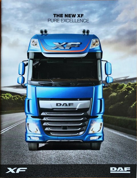 DAF XF nr. DW14313802/HG-GB-0917, 2017-09 21,5 x 28,0, 28, EN year 2017 folder brochure