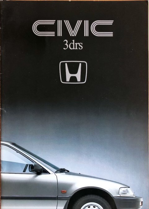 Honda Civic 3-deurs nr. -, 1989-12 NL 1989 folder brochure (1)