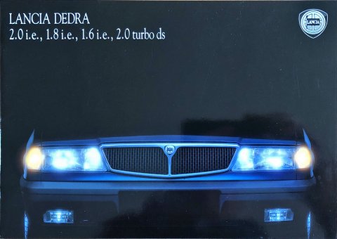 Lancia Dedra nr. 10790, 1990 A4, 36, NL year 1990 folder brochure