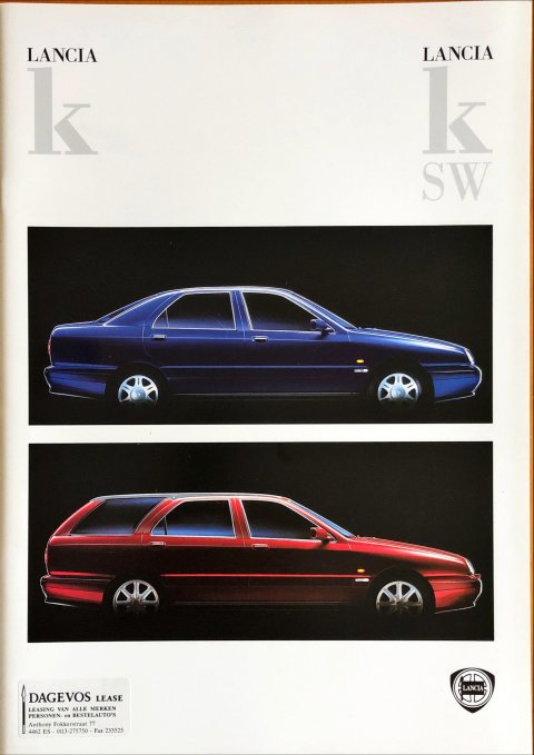 Lancia Kappa & Kappa SW nr. 46249292, 1997 24,0 x 34,0, 52, NL year 1997 folder brochure