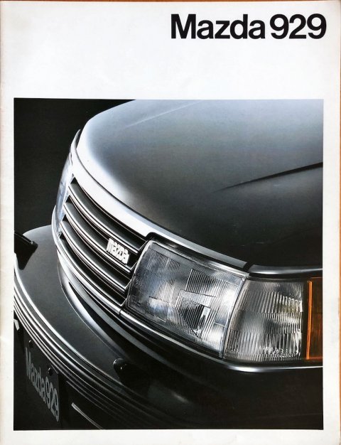 Mazda 929 nr. 010P60, 1987-02 NL 1987 folder brochure