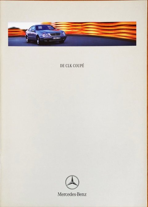 Mercedes CLK coupe C208 nr. 0409-07-02, 1998-04 A4, 38, NL year 1998 folder brochure