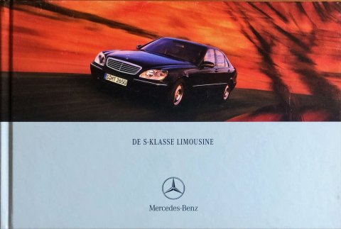 Mercedes S-klasse W220 nr. 0607-07-06, 2001-06 17,0 x 25,0 (boek), 68, NL year 2001 folder brochure
