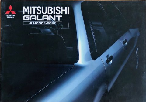 Mitsubishi Galant 4-door sedan nr. FF000303, 1989-03 NL 1989 folder brochure