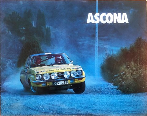 Opel Ascona nr. J.3044, 1973 23,5 x 30,0, 16, NL year 1973 folder brochure