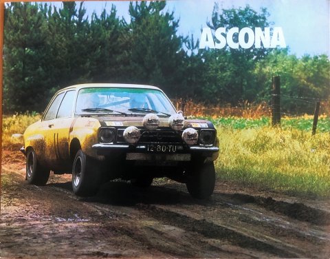 Opel Ascona nr. J.3075, 1974 23,5 x 30,0, 16, NL year 1974 folder brochure