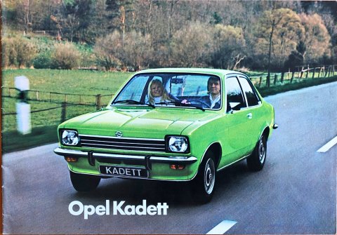 Opel Kadett nr. J.0609, 1975 A4, 24, FR year 1975 folder brochure