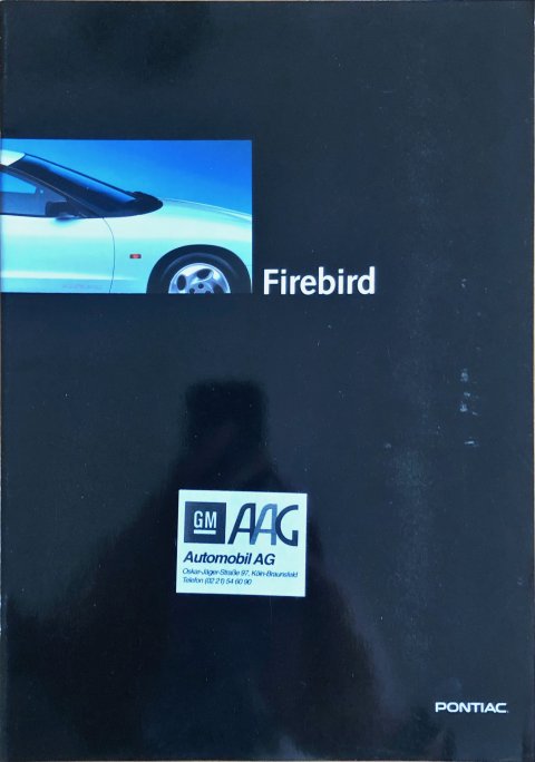 Pontiac Firebird nr. -, 1993 A4, 20, DE year 1993 folder brochure