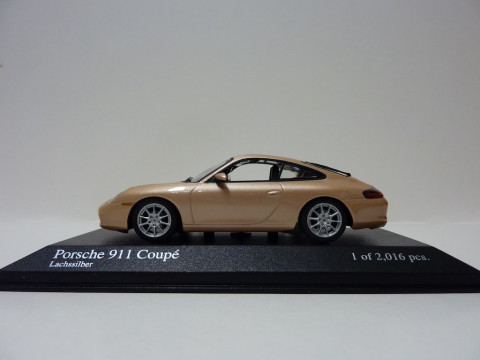 Porsche 911   996.2 Coupe, 2001 2005, zilver (lachs), Minichamps, 400 061025
