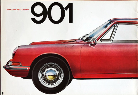 Porsche 911 (F model) 901 nr. W 221, 1963 09 FR 1963 folder brochure
