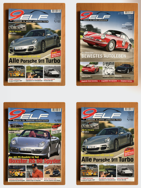 Porsche 9elf magazine 2007, 2008, 2014