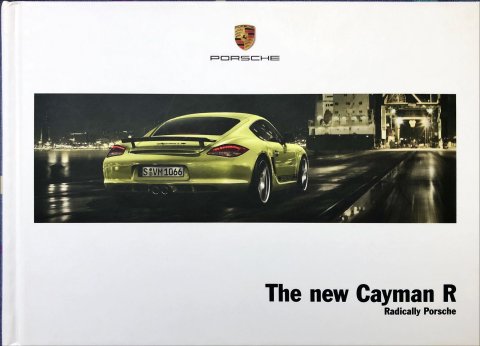 Porsche Cayman R nr. WSLS1201000220 GB:WW, 2011-01 A5 hard cover, 48, EN year 2011 folder brochure