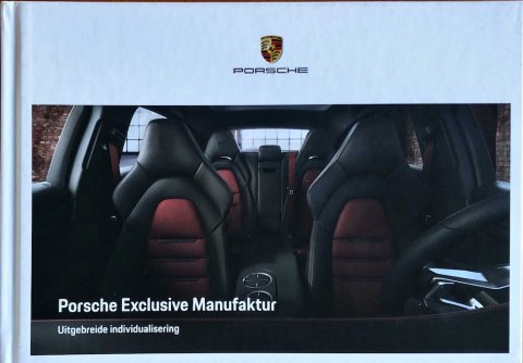 Porsche Exclusive Manufaktur nr. WSL92001000191, 2019-06 NL 2019 folder brochure