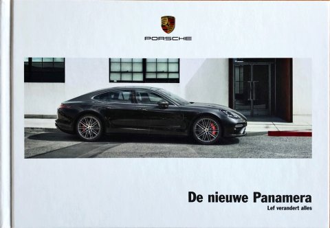 Porsche Panamera (G2) nr. WSLP1701000591 NL/WW, 2016-11 17,0 x 24,5 (hard cover), 162, NL year 2016 folder brochure