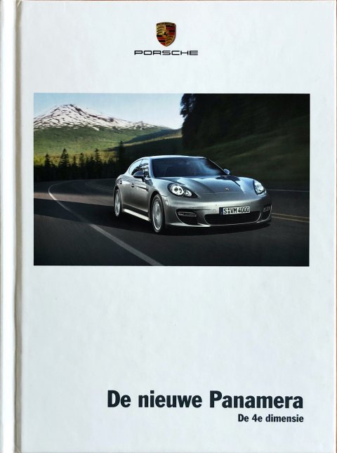Porsche Panamera nr. WSLP1001000591 NL:WW, 2008-12 A5 hard cover, 170, NL year 2008 folder brochure