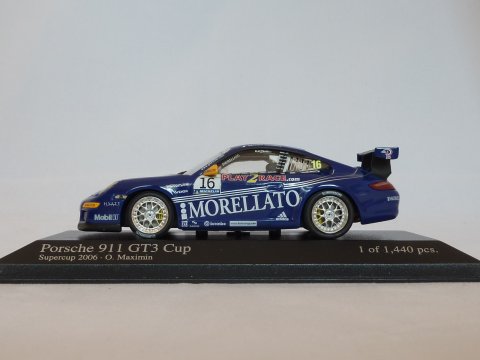 Porsche Sports car 911 - 997 GT3 Cup Supercup, 2006, blauw, Minichamps, 400 066416 