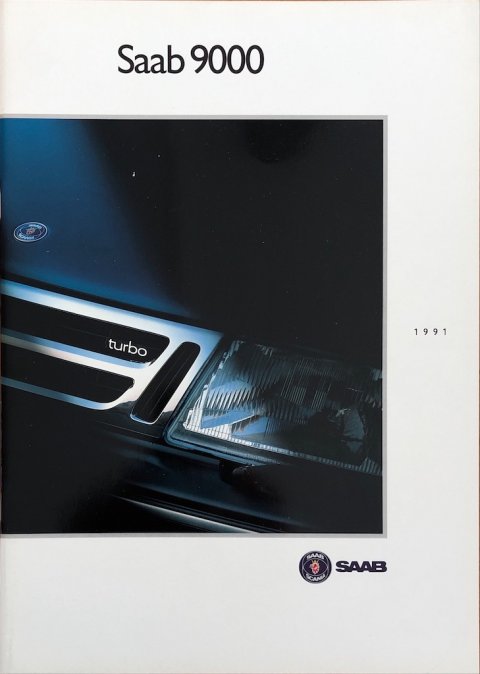 Saab 9000 nr. 254706, 1990 (mj. 1991) A4, 46, NL year 1990 folder brochure (1)