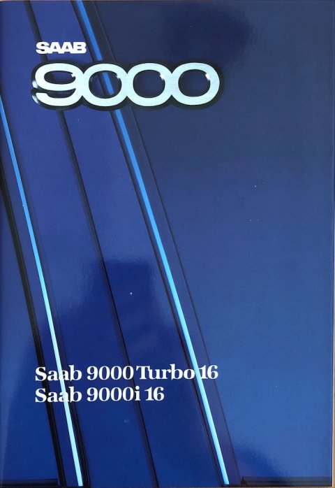 Saab 9000 turbo 16 : 9000i 16 nr. 227207, 1987 (mj. 1988) A4, 54, NL year 1987 folder brochure (1)