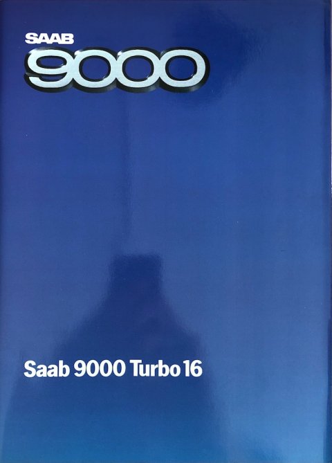 Saab 9000 turbo 16  nr. 220475, 1984 (mj. 1985) A4, 48, NL year 1984 folder brochure (1)