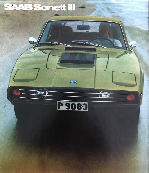 Saab Sonett III nr. US 5147-13, 1970 21,5 x 24,5, 8, EN year 1970 folder brochure (1)