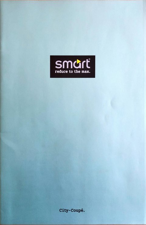 Smart City-Coupe nr. 0005388 V001 0000, 1998-06 19,5 x 29,7, 30, NL year 1998 folder brochure