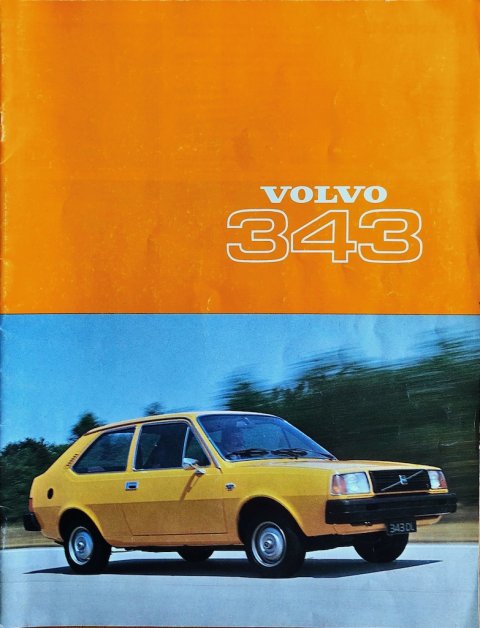 Volvo 343 nr. ASP:BV 3100-77 , 1976 (mj. 1977) 21,5 x 28,0, 20, NL year 1976 folder brochure (2)