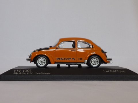 VW Type 1 Kever 1303 World Cup '74, 1974, oranje, Minichamps, 430 055114 website