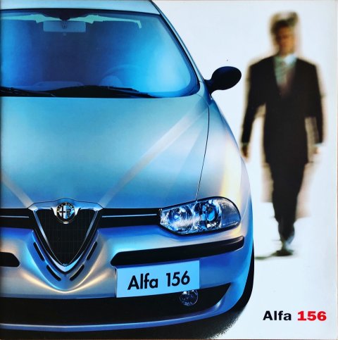 Alfa Romeo 156 nr. 02.9.3546.22, 2000-04 24,5 x 24,5, 22, NL year 2000 folder brochure