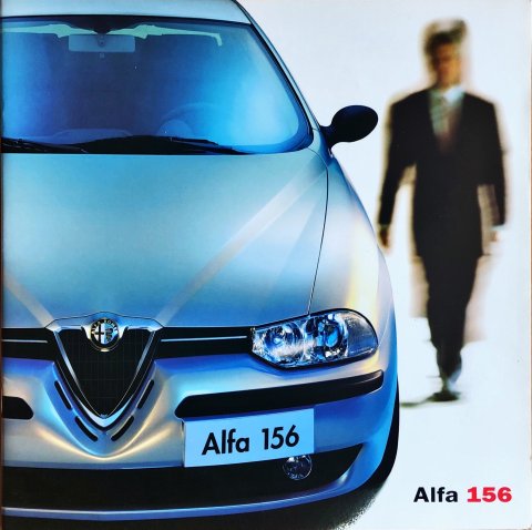 Alfa Romeo 156 nr. 02.9.5117.22, 2001-01 24,5 x 24,5, 22, NL year 2001 folder brochure