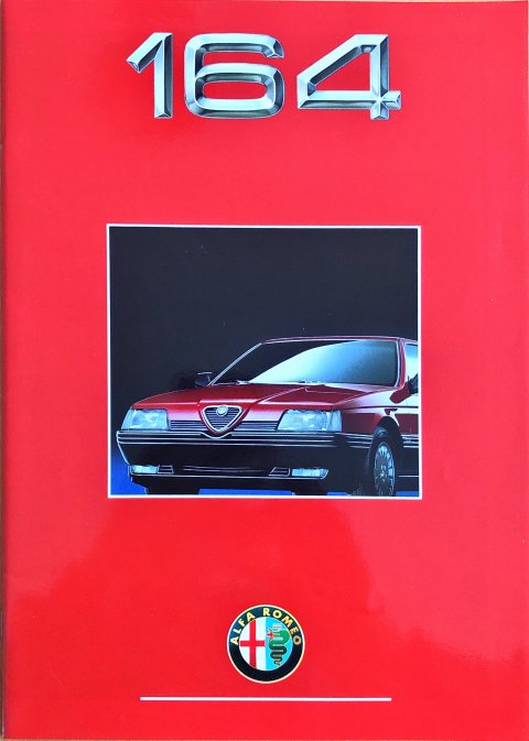 Alfa Romeo 164 nr. 9103-2053, 1991-03 A4, 30, NL year 1991 folder brochure