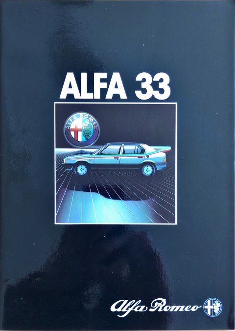 Alfa Romeo 33 nr. 835 183, 1983 A4, 34, NL year 1983 folder brochure