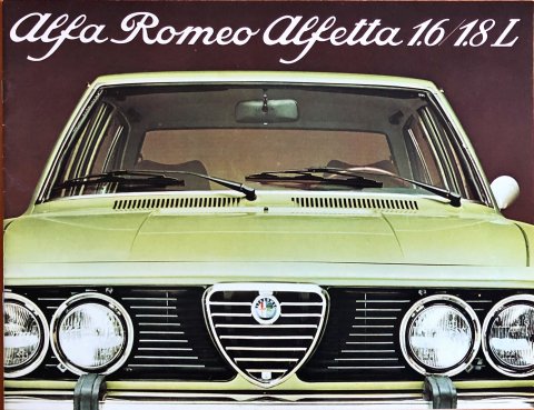 Alfa Romeo Alfetta 1.6 : 1.8L nr. 763 D 357, 1976 22,0 x 28,0, 16, NL year 1976 folder brochure