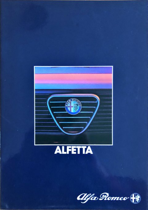 Alfa Romeo Alfetta nr. 841 279, 1984 A4, 22, NL year 1984 folder brochure