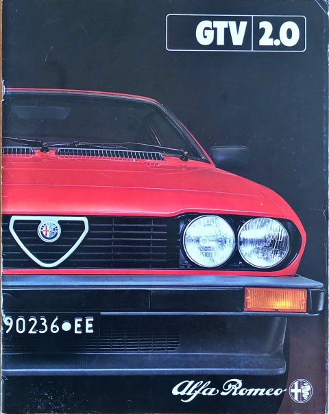 Alfa Romeo GTV 2.0 nr. 811 1137 A:CH:B, 1981 22,0 x 28,0, 30, DU year 1981 folder brochure