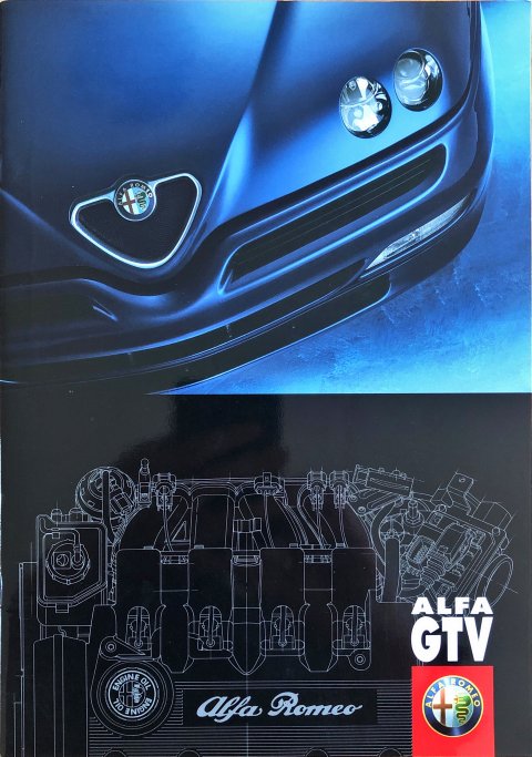 Alfa Romeo GTV nr. 04.9.2445.22, 1999-03 A4, 36, NL year 1999 folder brochure