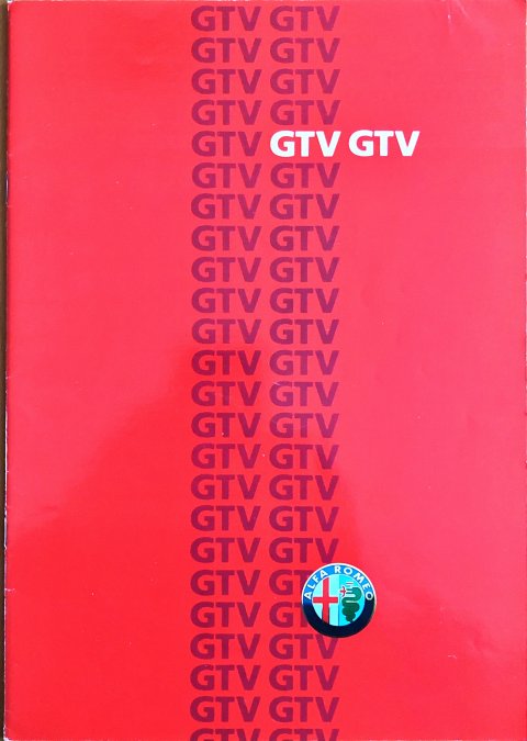 Alfa Romeo GTV nr. 862 149, 1986 A4, 20, EN year 1986 folder brochure