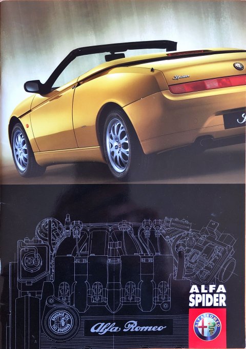 Alfa Romeo Spider nr. 04.9.2446.22, 1999-03 A4, 36, NL year 1999 folder brochure