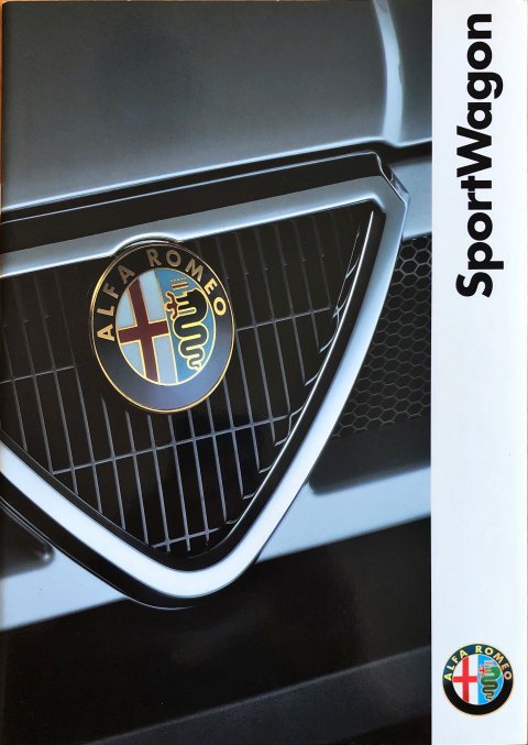 Alfa Romeo SportsWagon nr. 9212, 1992 A4, 30, NL year 1992 folder brochure