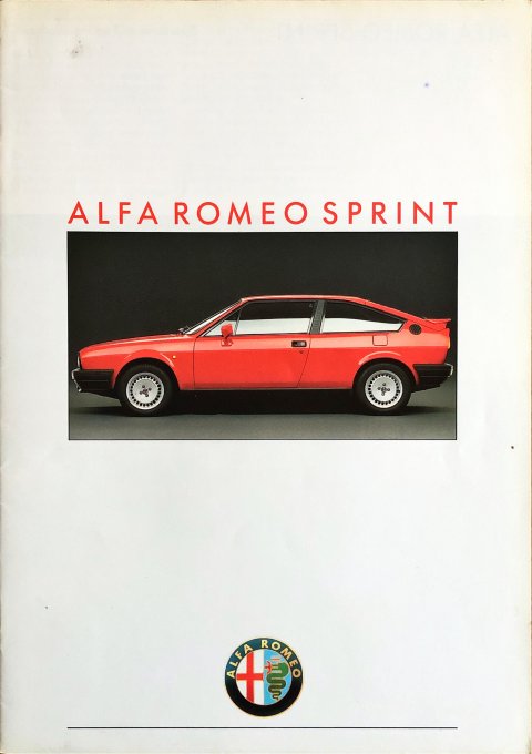 Alfa Romeo Sprint nr. 881329, 1988 A4, 16, NL year 1988 folder brochure