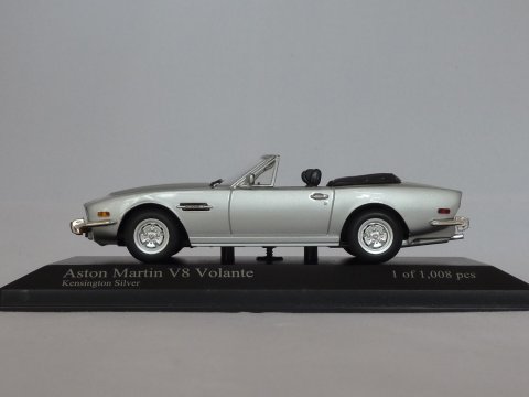 Aston Martin V8 Volante, 1987, zilver, Minichamps, 400 137731
