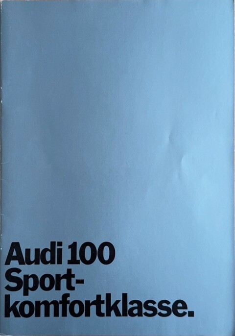 Audi 100 type C1 nr. 0652 001 01 00 160, 1971 08 A4, 24, NL year 1971 folder brochure
